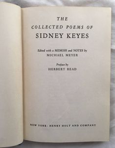 Sidney Keyes