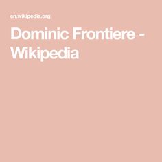 Dominic Frontiere