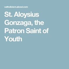 Aloysius Gonzaga