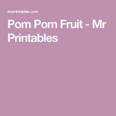 Mr. Fruit