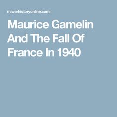 Maurice Gamelin