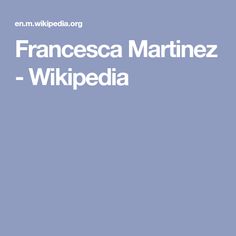 Francesca Martinez