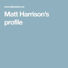 Matt Harrison