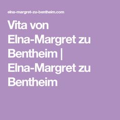 Elna-Margret zu Bentheim