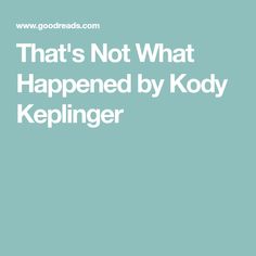 Kody Keplinger