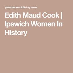 Edith Maud Cook