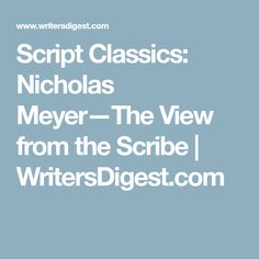 Nicholas Meyer