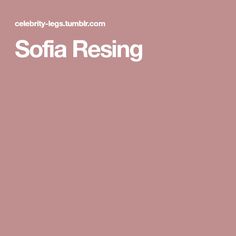 Sofia Resing
