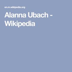 Alanna Ubach