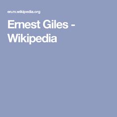 Ernest Giles