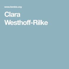 Clara Westhoff