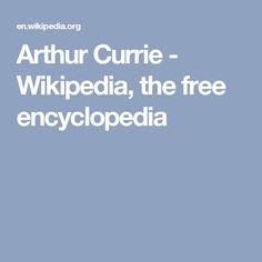 Arthur Currie