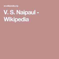 V.S. Naipaul