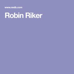 Robin Riker