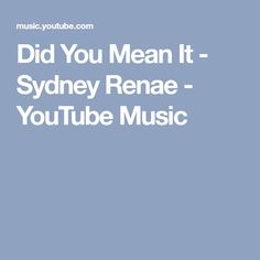Sydney Renae