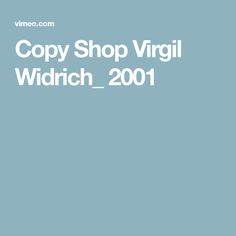 Virgil Widrich