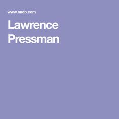 Lawrence Pressman
