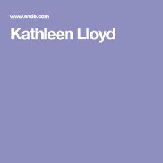 Kathleen Lloyd
