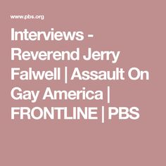 Reverend Jerry Falwell