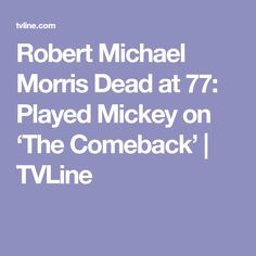 Robert Michael Morris