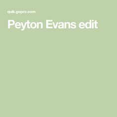 Peyton Evans