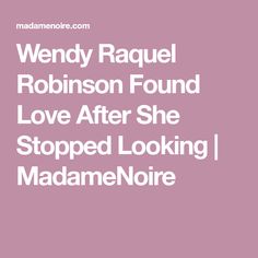 Wendy Raquel Robinson