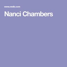 Nanci Chambers