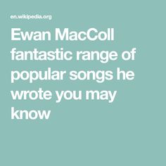 Ewan MacColl