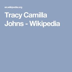 Tracy Camilla Johns