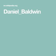 Daniel Baldwin
