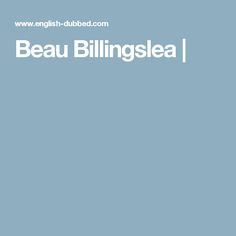 Beau Billingslea