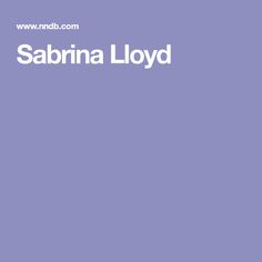 Sabrina Lloyd