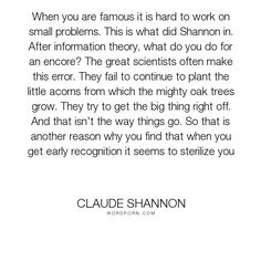 Claude E. Shannon