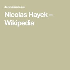 Nicolas Hayek