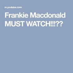 Frankie Macdonald