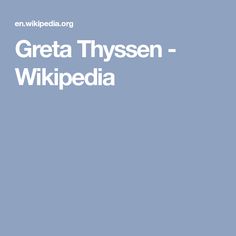 Greta Thyssen