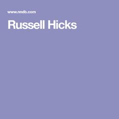 Russell Hicks