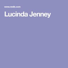 Lucinda Jenney