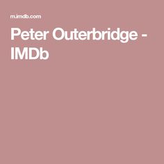 Peter Outerbridge
