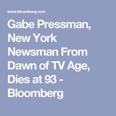Gabe Pressman