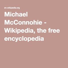 Michael McConnohie