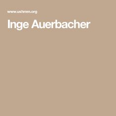 Inge Auerbacher
