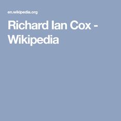 Richard Ian Cox